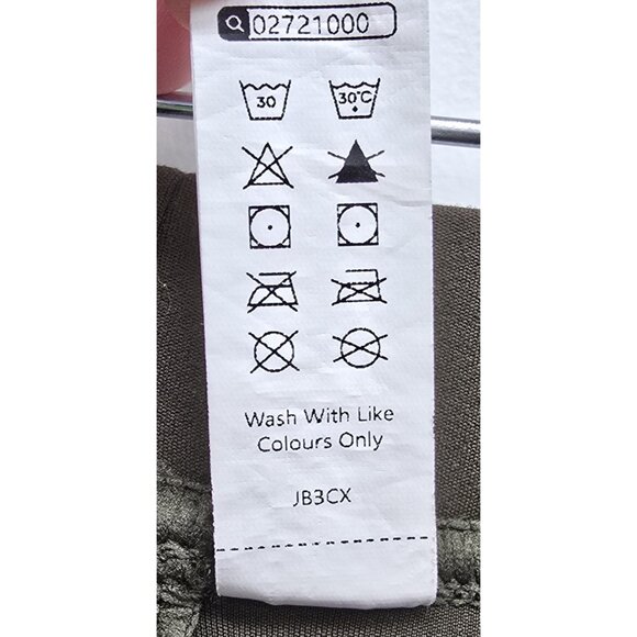 Halara Pleated High Waist Wide Leg Pull On Stretch Pants Size Medium Green EUC - Picture 5 of 10